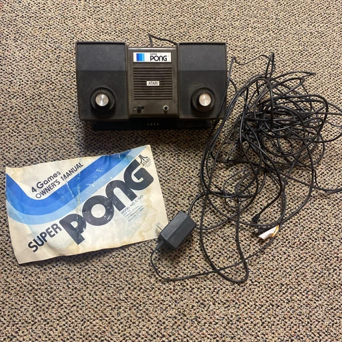 ATARI PONG GAME Consola de Juegos Atari Super Pong De Colección - Sin Probar con Instrucciones