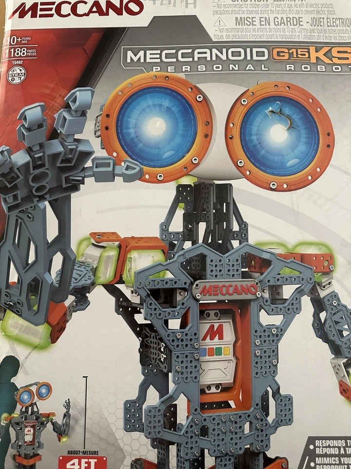 Meccano Meccanoid G15 KS Personal 4FT 1188 PCS Tech Builders Stem Robot Kit - Image 2 of 4