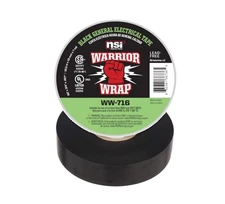 WarriorWrap General Purpose Vinyl Electrical Tape 3/4 in x 60 ft Black 7 mil UL