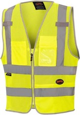 Pioneer Hi Vis Safety Vest Reflective Cooling Mesh Class 2 8 Pockets