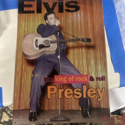 ELVIS PRESLEY 'THE KING OF ROCK & ROLL' COLLECTABLE TIN METAL SIGN 