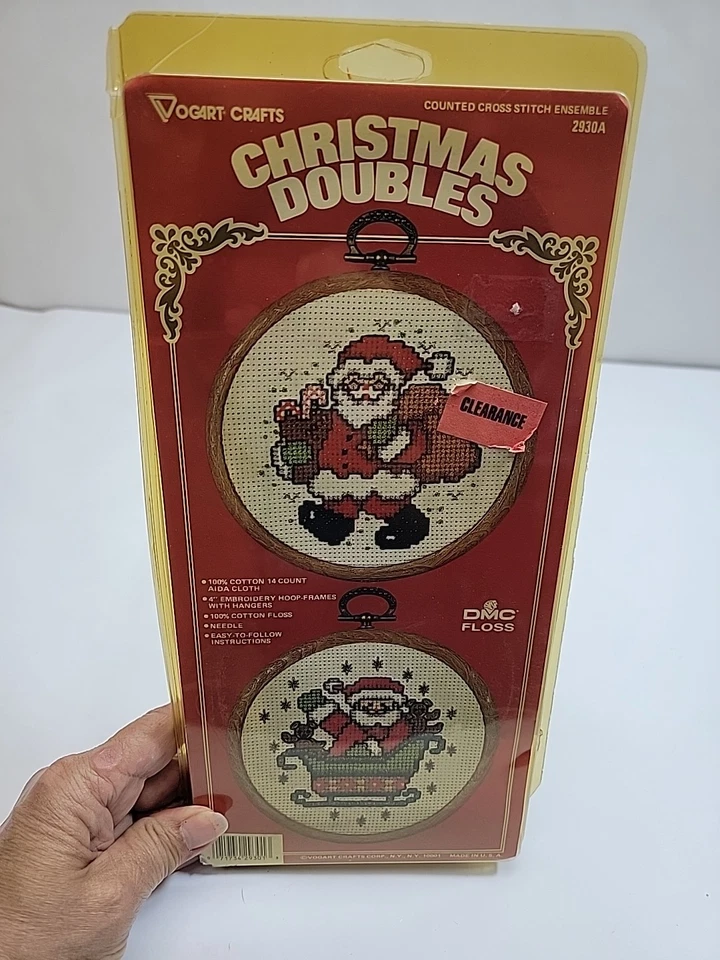 Vogart Crafts圣诞双打2930A计数十字绣框架圣诞老人 — 第 4/4 张图片