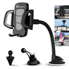 Car Phone Holder Mount, 3-in-1 Universal Cell Phone Holder Car Air Vent Holder