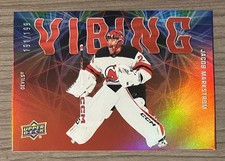 2025-26 Upper Deck Series 2 Jacob Markstrom RED VIBING 191/199 #VB-8