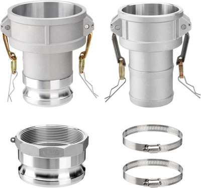 DA4030 Type DA Cam and Groove Hose Fitting, 4'' Female Camlock X 3'' Male Camlock,