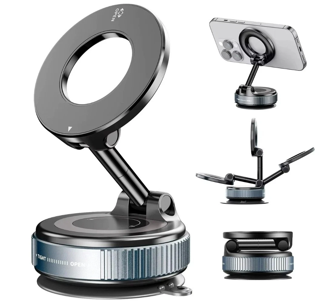 Porta Telefono Auto Magnetico Supporto Auto Magnetico Per Smartphone 360° - Forte Calamita, Montaggio Adesivo, Universale Supporto Magnetico 360 Regolabile Auto