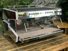 CIME CO-03 NEO 2 GROUP WHITE, STAINLESS & BROWN SKATEBOARD TIMBER COFFEE MACHINE