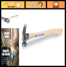 19 oz Smooth Head California Framing Hammer with Nail Starter - USA Made Tool