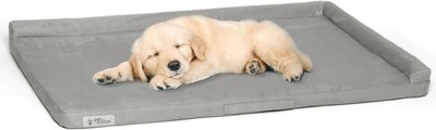 PetFusion Puppy Choice Dog Crate Pad & Lounge 40x27x4.3'', Slate Grey, C3(D185T)