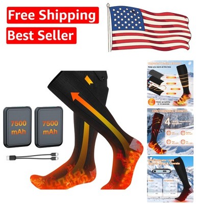Ultimate Heated Socks | 7500mAh Rechargeable, 14H Warmth for Outdoor Adventure
