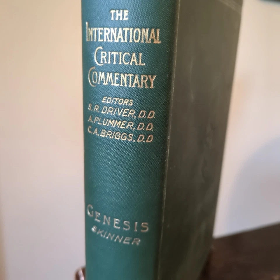 John Skinner International Critical Commentary Genesis HC Driver Plummer Briggs Foto 2 de 4