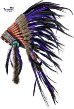 Feather Headdress Native American Indian Inspired Choose Color