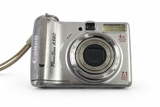 Canon PowerShot A560 7.1MP 4x Optical Zoom Digital Camera - TESTED