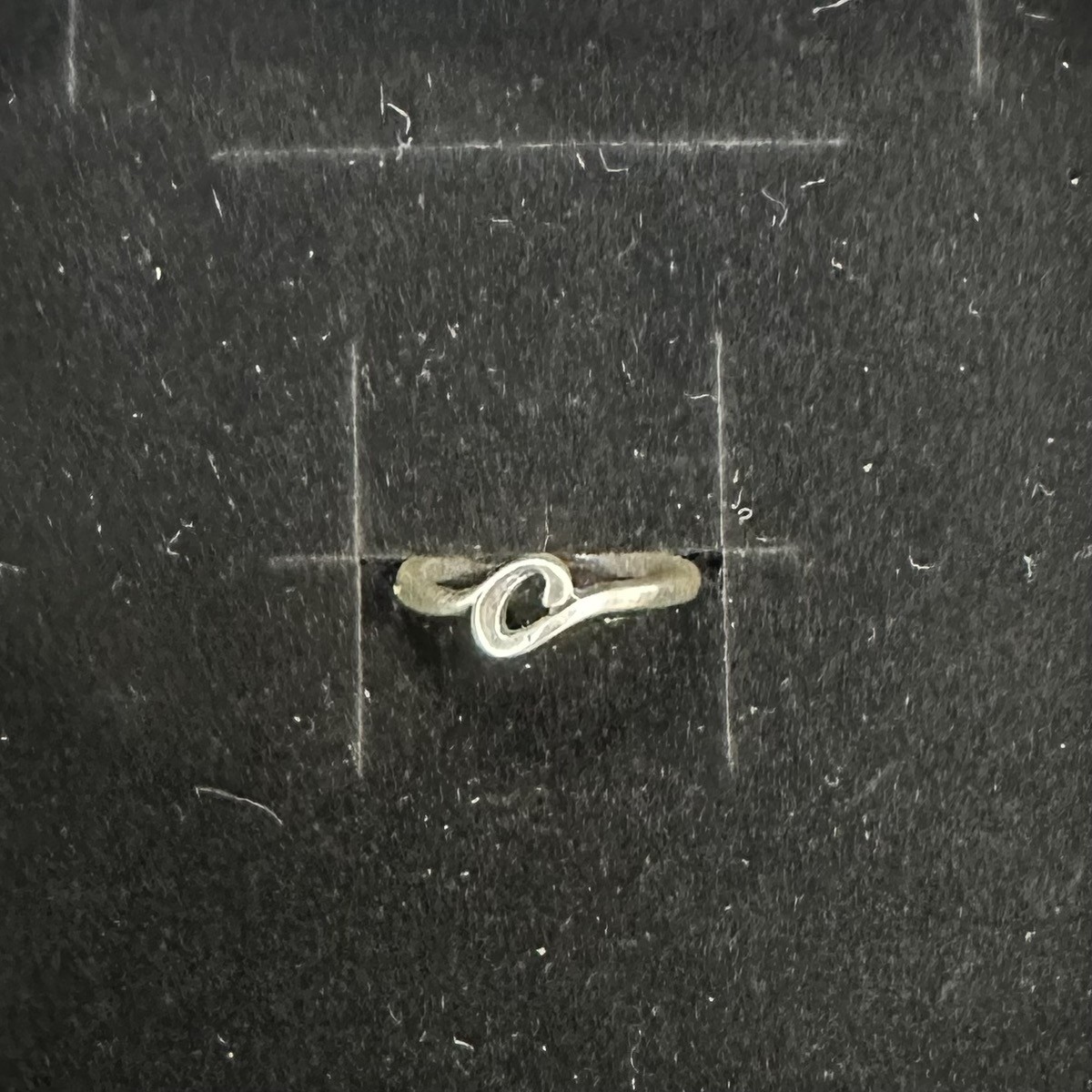James Avery Script Initial C Letter Ring Size 6 S… - image 1