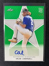 2020 Leaf Perfect Game Caleb Logerwell Green Autograph #4/10!!!
