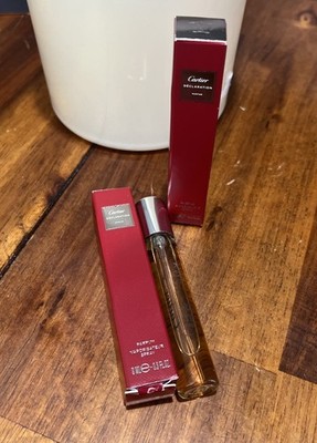 Cartier Declaration 0.3 fl. oz. / 9 ml Parfum Travel Spray Set Of 2 NIB