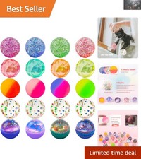 Kids' 20 Piece Assorted Bouncy Balls - Perfect for Birthdays Playtime