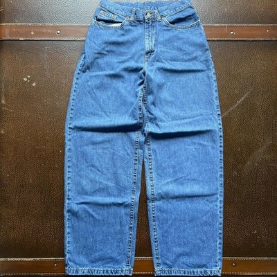 Vintage LL Bean Wide Leg Baggy Bootcut Jeans Womens 10R 28x29