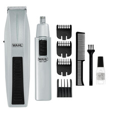 Beard Trimmer for Men - Battery Operated Facial Hair Grooming Set for Mustaches,