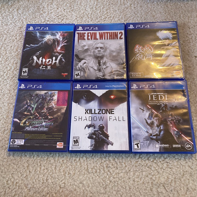 Playstation 4 PS4 Lot Bundle SD Gundam G Evil Within Gintama Star Wars 6 Games