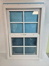 Vinyl New Construction 18x27" Windows white or Black .. Home, shed Double pane