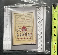 Schoolhouse Sampler Alphabet Cross Stitch Pattern Marilyn Leavitt-Imblum