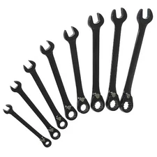 Westward 34D994 Ratcheting Wrench Set, Combination
