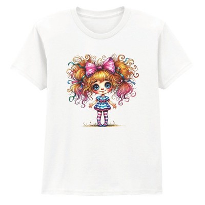 Lustiges schrulliges Mädchen Mädchen T-Shirt Cartoon Grafik Geburtstagsgeschenk für Tochter
