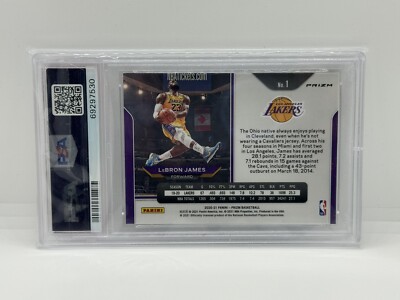 2020-21 Panini Prizm - LeBron James #1 Silver Prizm Kobe Tribute
