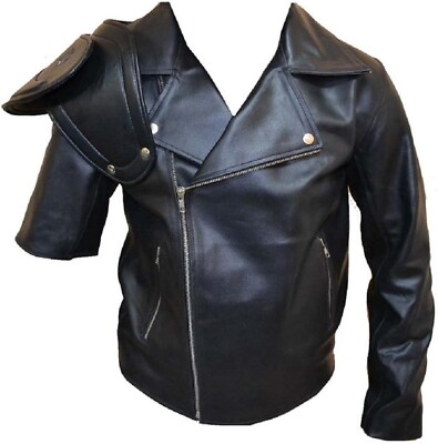 Mens Black Tom Hardy Mad Max Mel Gibson Fury Road Motorcycle Real Leather Jacket