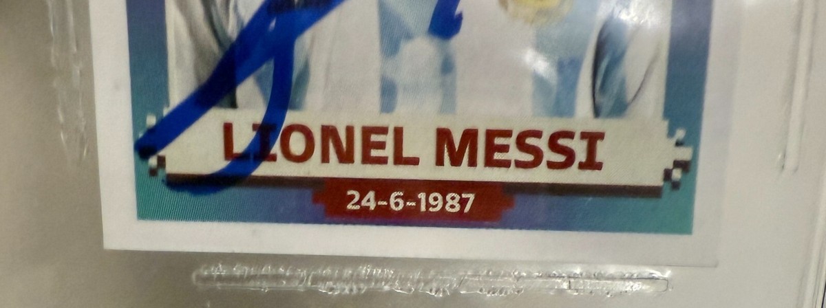 2022 Panini World Cup Sticker Signed Lionel Messi Argentina #ARG20
