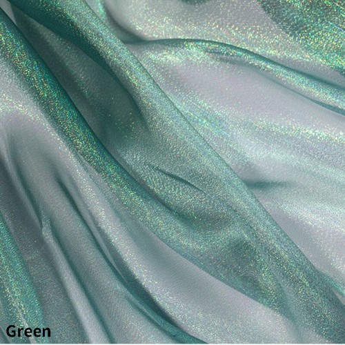 Shimmer Laser Gradient Organza Fabric Soft Mesh Net Sew Dress Costume Crafts DIY - Picture 28 of 31