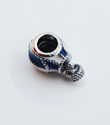Genuine Pandora Silver Charm "Hot Air Balloon" - 791145ENMX - retired - Bild 1 von 2