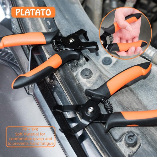 2 Pcs Push Pin Pliers Set Auto Panel Clip And Trim Removal Tool Includes 30 Degr - Picture 6 of 6