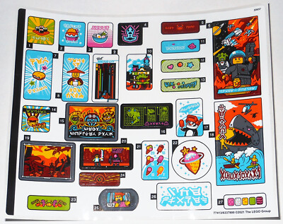 LEGO 71741 Ninjago City Gardens -- ALL 3 NEW STICKER SHEETS ONLY