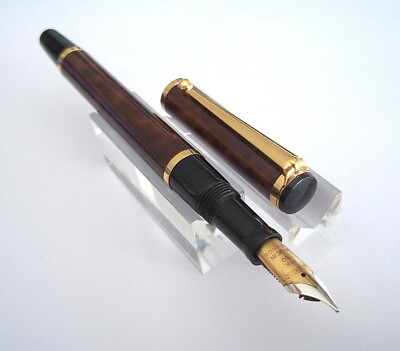 Parure Prestige Waterman Watermina Goutte - Stylo Plume Et Roller En Métal Argenté Plaqué Or - Neuf Avec écrin