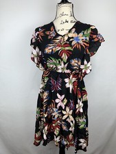 Shein Women’s Floral Dress Size L  Elastic Waist New