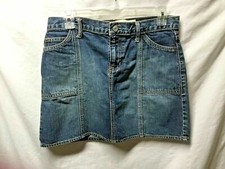Gap Jeans Womens Sz 4 Skirt Denim 15.5" Length