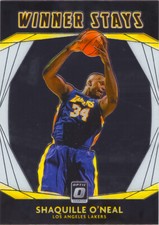 Shaquille O'Neal 2020-21 Optic Basketball Winner Stays Insert Chrome Card #1 LAL