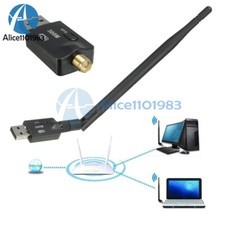 300Mbps Wireless USB Network Card WiFi Adapter with Antenna WPS Button