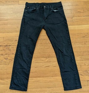 Levis 511 Etiqueta Negra para Hombre Negro Denim Jeans Pantalones Tamaño 36  X 30 | eBay