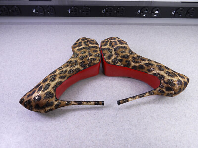 Christian Louboutin ヒョウ柄 ハイヒール 36 Women's Christian Louboutin Cheetah Fur Print Louis Vuitton Heel