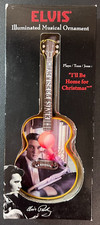 VTG Elvis Illuminated Musical Guitar 'I'll Be Home For Christmas' w/Orig. Box!