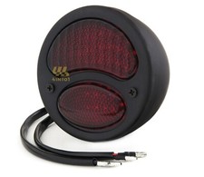 Vintage Model A Duolamp Style 12v Led Tail Light - Black - Universal Cafe Style Vintage Model A Duolamp Style 12v Led Tail Light - Black - Universal Cafe Style