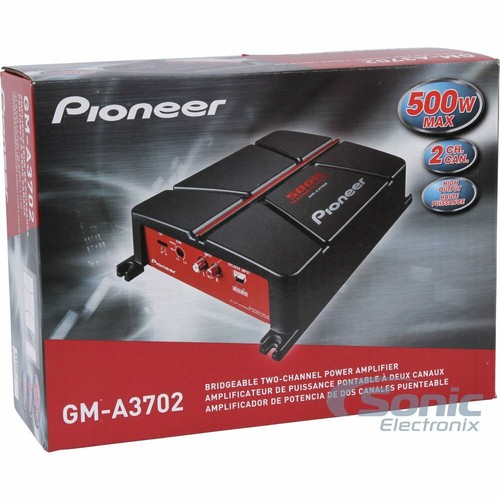 Pioneer GMA3702 500W A Series Bridgeable Class AB 2Channel Car Sub