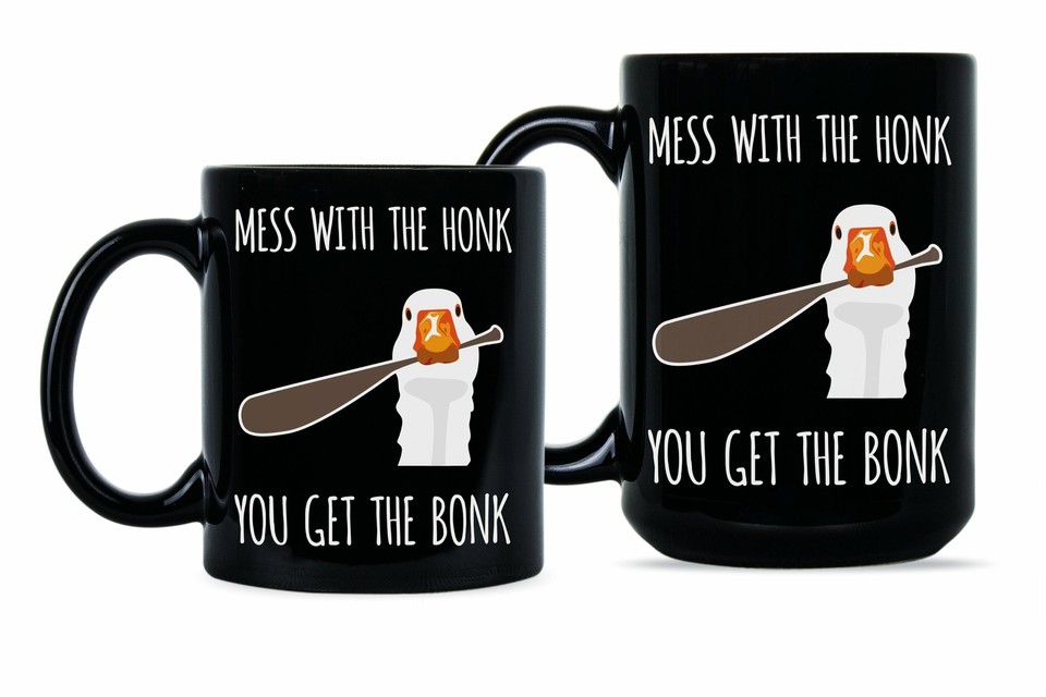 Chemise Humour 'Mess With The Honk You Get The Bonk' - Américaine Taille Régulière