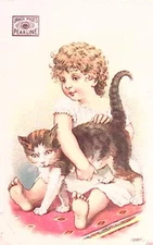 James Pyles Pearline Advertising Card Washing Compound