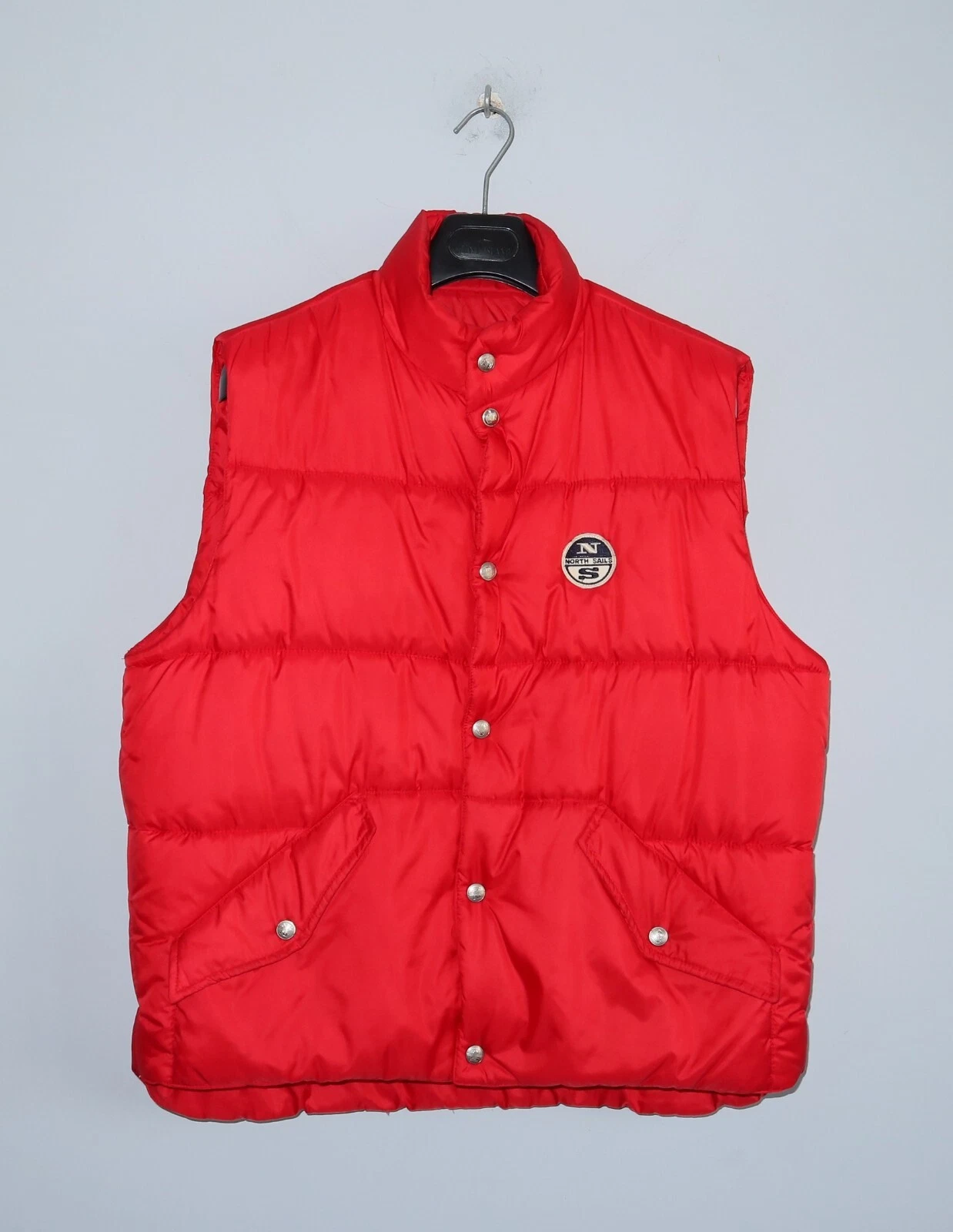 NORTH SAILS Mens Polyamide Buttons Puffer Warm Insulated Vest Jacket Size L