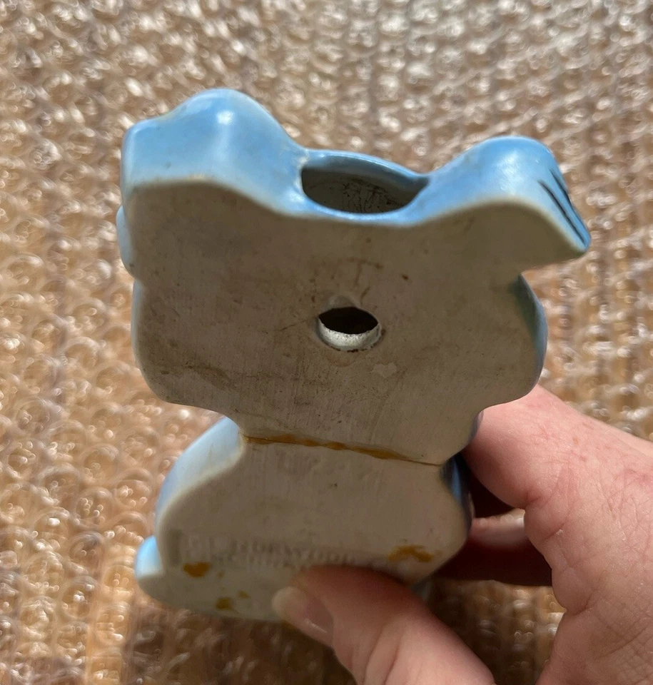 Raro De Colección 1950 Azul Perro Cepillo de Dientes Bolsillo de Pared Norwood Co. Bolsillo de Pared Foto 4 de 4