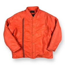 Vintage Jensen Arctic Archipelago Jacket Orange Racer Quilted Explorer Canada